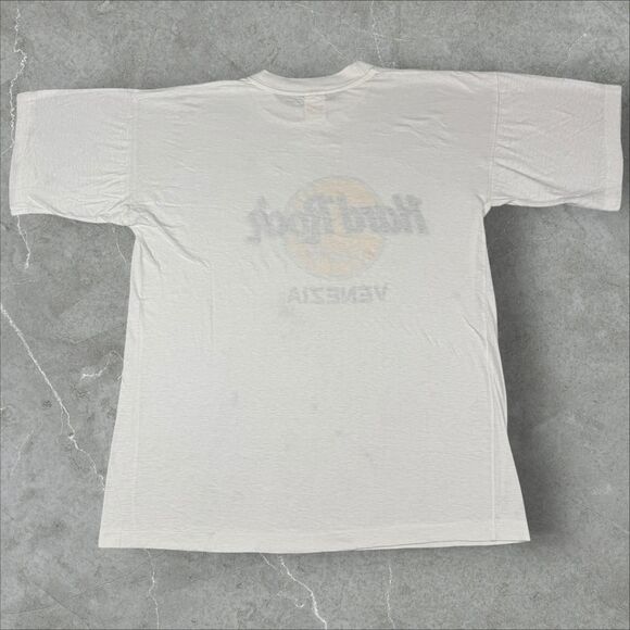 Vintage Hard Rock Cafe Venezia Venice Italy White Tee Shirt - XL - Picture 7 of 8